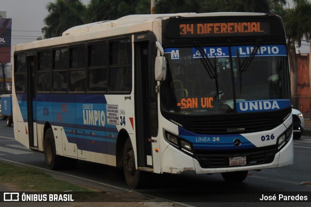 Ciudad de Limpio - Línea 34 026 na cidade de Mariano Roque Alonso, Central, Paraguai, por José Paredes. Número da foto: #12392747.