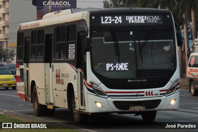 TTL S.A. - Transporte y Turismo Lambaré - Líneas 23-24-31 y 33 1641 na cidade de Mariano Roque Alonso, Central, Paraguai, por José Paredes. Número da foto: #12391543.