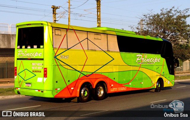 Príncipe Viagens e Turismo 2640 na cidade de Salvador, Bahia, Brasil, por Ônibus Ssa. Número da foto: #12392160.