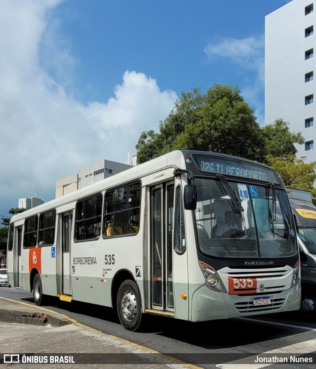 Borborema Imperial Transportes 535 na cidade de Recife, Pernambuco, Brasil, por Jonathan Nunes. Número da foto: #12392298.