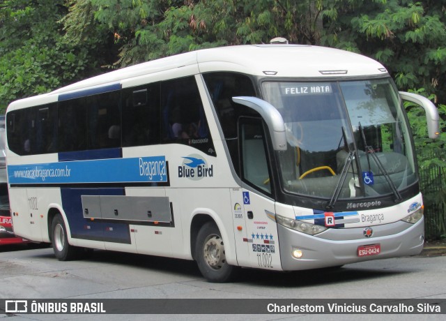 Auto Viação Bragança 11002 na cidade de São Paulo, São Paulo, Brasil, por Charlestom Vinicius Carvalho Silva. Número da foto: #12392353.