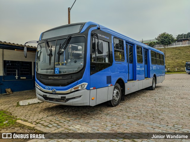 Nortran Transportes Coletivos 6573 na cidade de Porto Alegre, Rio Grande do Sul, Brasil, por Júnior Wandame. Número da foto: #12392145.