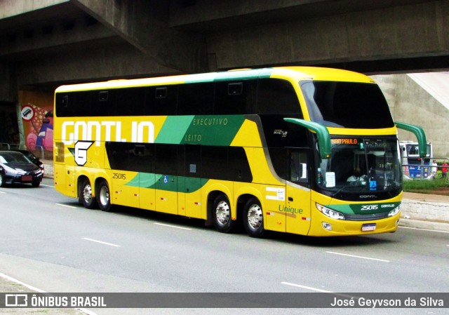 Empresa Gontijo de Transportes 25015 na cidade de São Paulo, São Paulo, Brasil, por José Geyvson da Silva. Número da foto: #12393251.