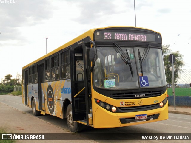 City Transporte Urbano Intermodal Sorocaba 2510 na cidade de Sorocaba, São Paulo, Brasil, por Weslley Kelvin Batista. Número da foto: #12393080.