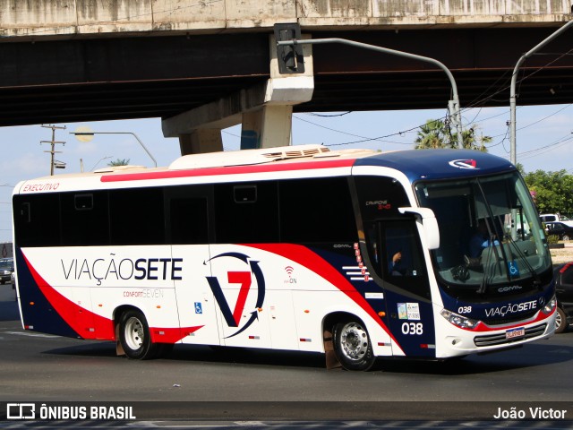 Viação Sete 038 na cidade de Teresina, Piauí, Brasil, por João Victor. Número da foto: #12393981.