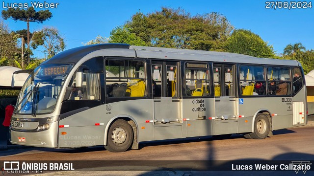 Transporte Coletivo Glória BL339 na cidade de Curitiba, Paraná, Brasil, por Lucas Weber Calizario. Número da foto: #12392536.