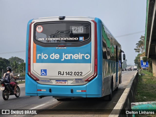 Expresso Rio de Janeiro RJ 142.022 na cidade de São Gonçalo, Rio de Janeiro, Brasil, por Cleiton Linhares. Número da foto: #12392127.
