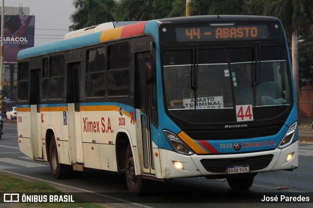 Ximex S.A. - Línea 44 2038 na cidade de Mariano Roque Alonso, Central, Paraguai, por José Paredes. Número da foto: #12392953.