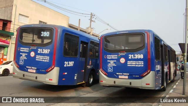 Viação Osasco 21.398 na cidade de Osasco, São Paulo, Brasil, por Lucas Kevin. Número da foto: #12392582.