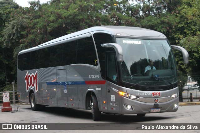 Auto Viação 1001 RJ 108.1098 na cidade de São Paulo, São Paulo, Brasil, por Paulo Alexandre da Silva. Número da foto: #12393782.